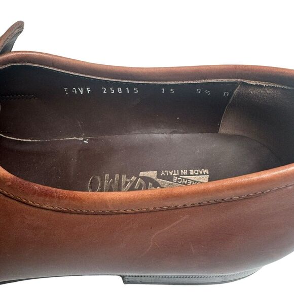 Salvatore Ferragamo Classic Brown Leather Slip-On Loafers main image 10